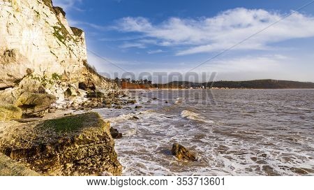 White Cliffs And Shoreline In Beer, Devon