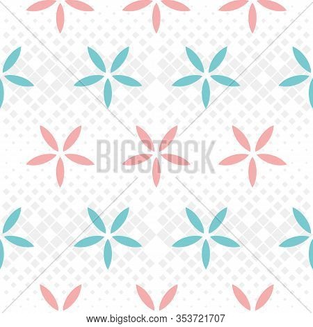 Flowers Nature Collection Illustration Seamless Pattern Background 04