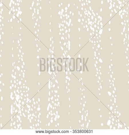 White And Beige Vector Seamless Check Pattern. Allover Pattern. Ink Grunge Grid. Hand Drawn Seamless