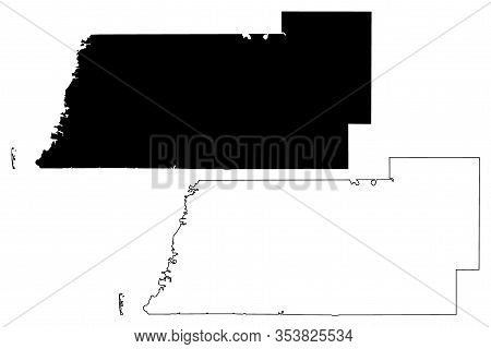 Pasco County, Florida (u.s. County, United States Of America, Usa, U.s., Us) Map Vector Illustration