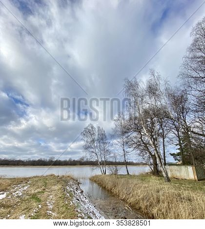 Baltic Sea Autumn Coast Beach Carnikava Gauja River Latvia