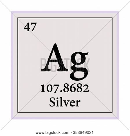 Silver Periodic Table Vector Photo Free Trial Bigstock