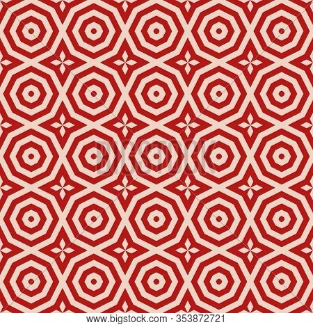 Vector Ornamental Geometric Seamless Pattern. Abstract Ornament In Oriental Style. Elegant Texture W