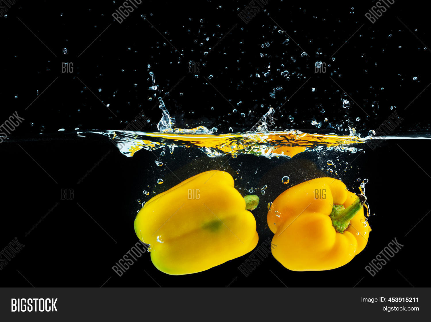 Bell Pepper Falling Image & Photo (Free Trial) Bigstock