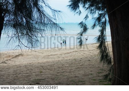 View Landscape Koh Pitak Or Ko Phithak Island On The Eastern Shore Of The Gulf Of Thailand And Homes