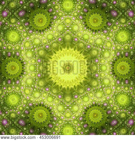 3d Abstract Fractal Background. Design Element For Flyer, Brochure, Web, Advertisements, And Other G