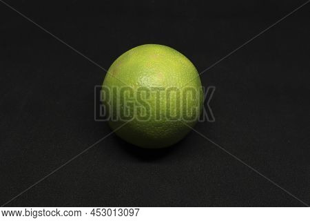 Closeup Shot Sweet Lime(citrus Fruit) Mosambi. With Black Background