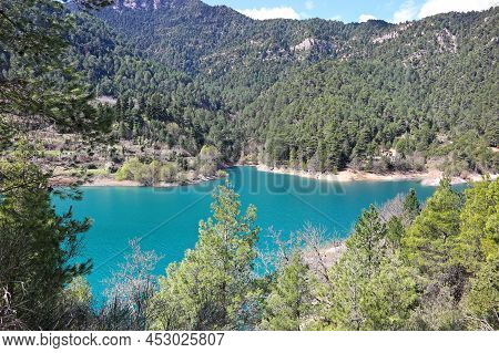 Landscape Of Lake Tsivlou Achaia Peloponnese Greece