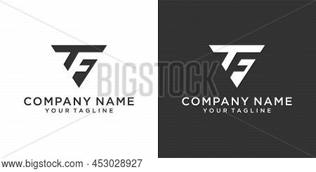 Tf Or Ft Initial Letter Logo Design Vector