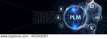 Plm Product Lifecycle Management System Technology Concept. Technology, Internet And Network Concept