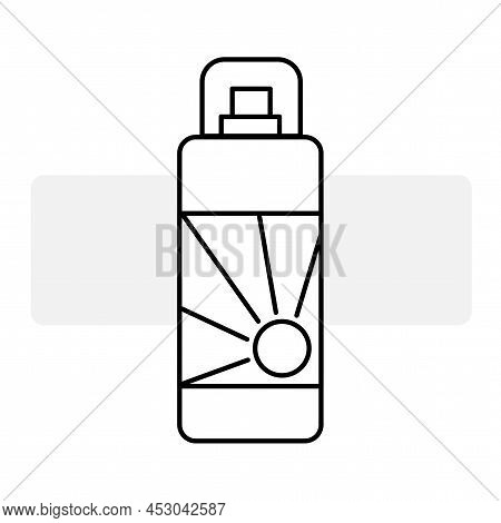 Flat Deodorant Icon For Web Design. Vector Illustration. Stock Image.