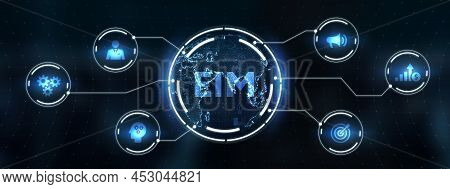 Eim Enterprise Information Management System. 3d Illustration