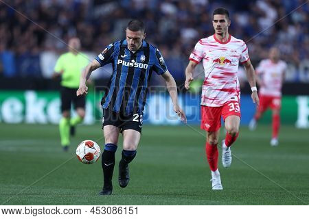 Bergamo, Italy. 14 April 20220. Jose Luis Palomino Of Atalanta Bc  During During The Uefa Europa Lea