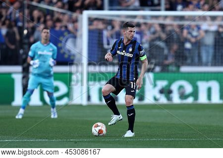 Bergamo, Italy. 14 April 20220. Remo Freuler Of Atalanta Bc  During During The Uefa Europa League Qu
