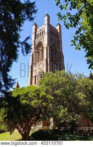 The Square Bell-tower Of The Heritage-listed St Peter's Anglican Cathedral - Armidale, Nsw, Australi