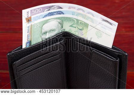 Estonian Money -  Kroon In The Black Wallet