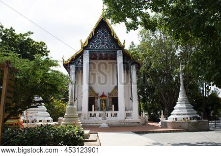 Ancient Architecture Antique Building Ubosot For Thai People Travelers Travel Visit Respect Praying