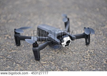 10 April 2022 - Krakow, Poland: Drone Parrot Anafi Thermal Ready To Fly