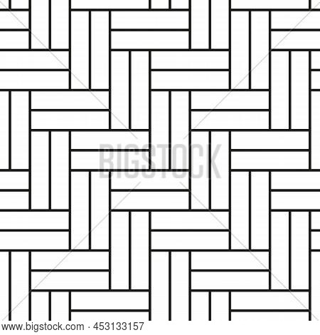 Herringbone Parquet Laminate Floor Wall Texture. Vintage Herringbone Wooden Floor Seamless Pattern