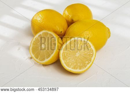 Ripe And Fresh Fruit, Yellow Lemon - Citrus Meyeri