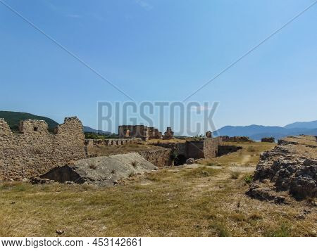 The Griva Castle Ruins, A Castle Build By Ali Pasha Tepelena With A Unique View To The Ionian Sea, T