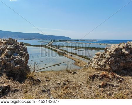 The Griva Castle Ruins, A Castle Build By Ali Pasha Tepelena With A Unique View To The Ionian Sea, T