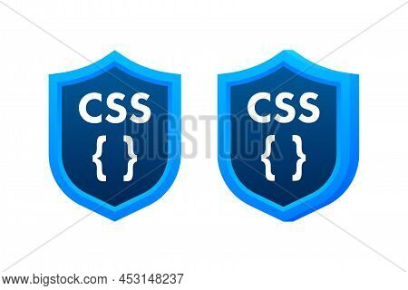 Cascading Style Sheets, Css Label. High Performance. Vector Stock Illustration.