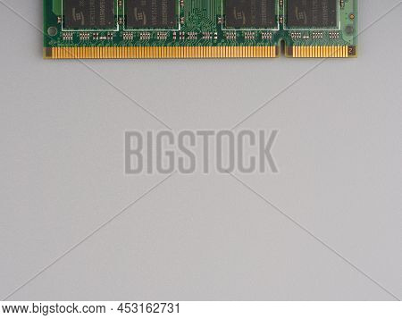 Moscow, Russia-february 23, 2022: Ram For Laptop Ddr2 Closeup. Lots Of Space For Text