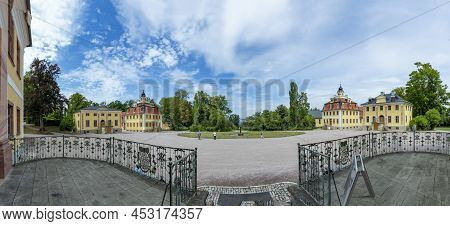 Weimar, Germany - July 29, 2018: The Baroque Belvedere Castle Built For House-parties In Weimar, Thu