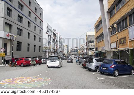 Seremban, Malaysia- Apr 16, 2022: Street View Of Seremban City, The Capital City Of Negeri Sembilan.