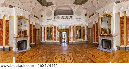Weimar, Germany - July 29, 2018: The Baroque Belvedere Castle Built For House-parties In Weimar, Thu
