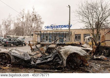 War Destroyed On Ukraine Airport By Russian Troops