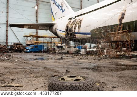 War Destroyed On Ukraine Airport By Russian Troops