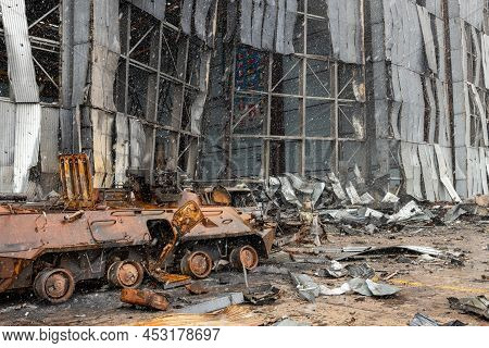 War Destroyed On Ukraine Airport By Russian Troops