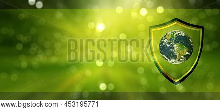 Green World Concept Background, Saving Environment, Save Clean Planet.