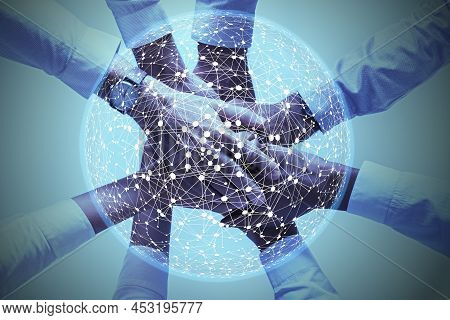 Business Concept Background, Unity And Teamwork Concept.