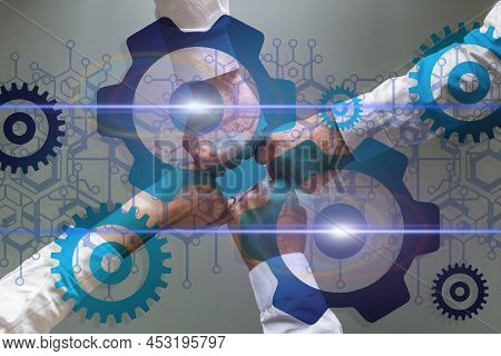 Business Concept Background, Unity And Teamwork Concept.