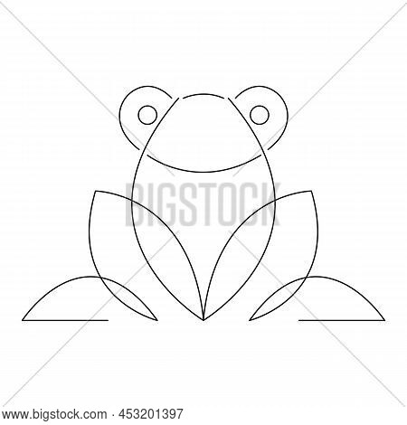 Rog Drawn In The Style Of Minimalism. Design Suitable For Tattoo, Company Logo, Emblem For Fashion D