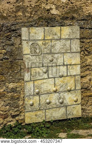 Decorative Panel On The Wall Of The Akkerman Fortress In Bilhorod-dnistrovsky, Odessa Region Of Ukra