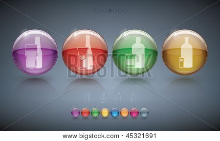 Vasos de alcohol