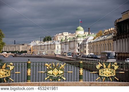 St. Petersburg, Russia. City View With Famous Landmarks