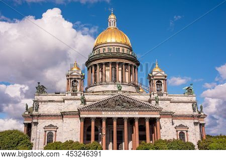 St. Petersburg In Russia, Ciity View With Landmarks