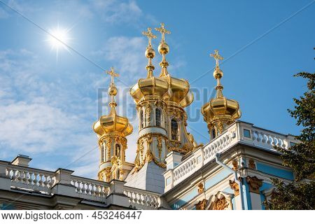 St. Petersburg In Russia, Ciity View With Landmarks