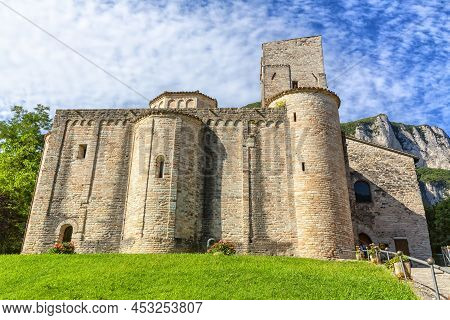 San Vittore Alle Chiuse. Roman Catholic Abbey And Church. The Edifice Is Known From The Year 1011. P