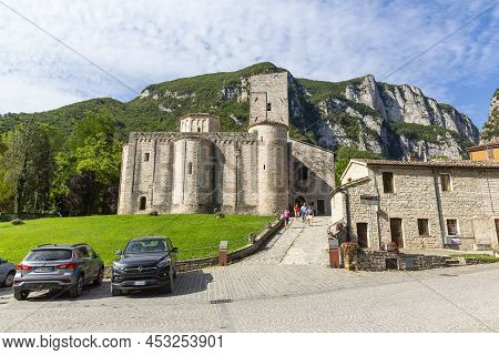 San Vittore Alle Chiuse. Roman Catholic Abbey And Church. The Edifice Is Known From The Year 1011. P