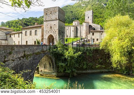 San Vittore Alle Chiuse. Roman Catholic Abbey And Church. The Edifice Is Known From The Year 1011. P