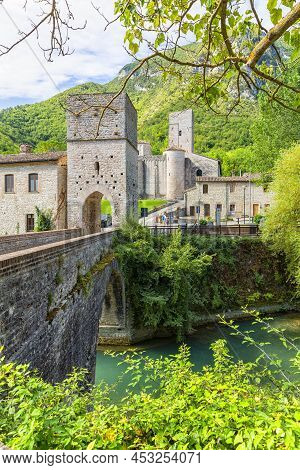 San Vittore Alle Chiuse. Roman Catholic Abbey And Church. The Edifice Is Known From The Year 1011. P