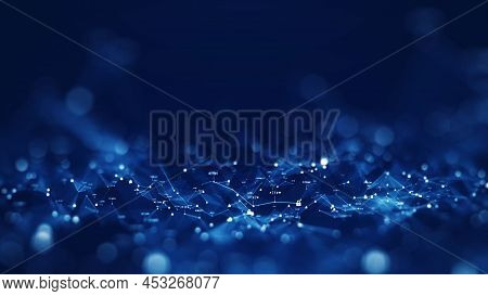 Cybersecurity Technology Background Concept Internet Network Connection Data Protection. Binary Code