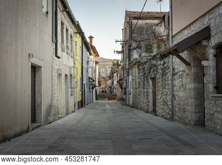 Trebinje, Bosnia And Herzegovina, March 2022 - A Street In The Old Town Of Trebinje, Bosnia And Herz