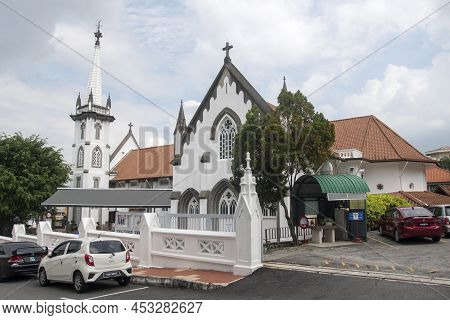 Seremban, Malaysia- Apr 16, 2022: View Of Church Of The Visitation, Seremban. The Church Of Visitati